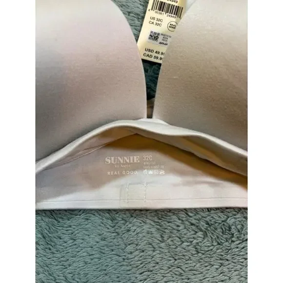 Aerie Sunnie Wireless Bra Nude Beige 32C NWT - Picture 5 of 6